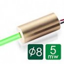 520nm 5mW Green Laser Diode Module D8mm 